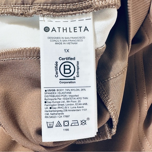 ATHLETA VENICE WIDE LEG RUSTIC BEIGE MAGNOLIA PANTS SIZE 1X - Picture 13 of 13